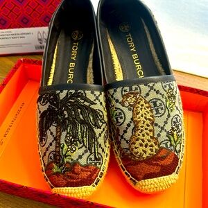 Canvas Tory burch espadrilles